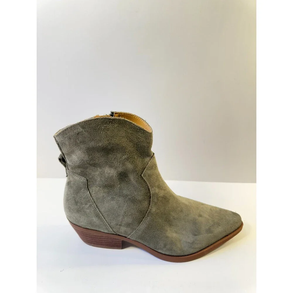 Crown Vintage Womens Razia Western Bootie Green US 8